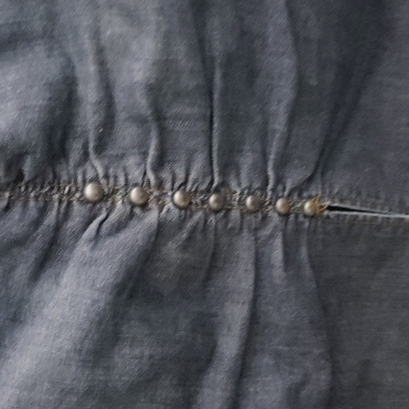 DKNY Ruched skirt women's sz 3 jean unique ruched back 5" back slit Sexy… - Picture 11 of 16